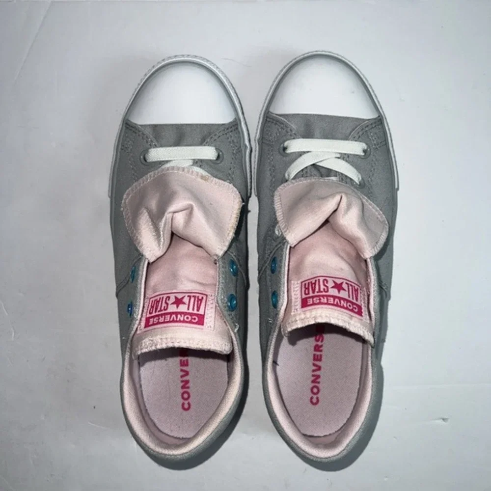 Converse Maddie Slip Junior Sz 5 Youth EU 37.5 Pink Gray Taylor Low Top Sneakers